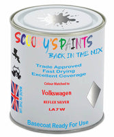 Paint Mixed Volkswagen Caddy Reflex Silver La7W Basecoat Car Spray Paint