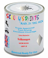 Paint Mixed Volkswagen Golf Satin Silver Lb7Z Basecoat Car Spray Paint