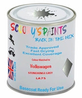 Paint Mixed Volkswagen Jetta Stonehenge Grey La7S Basecoat Car Spray Paint
