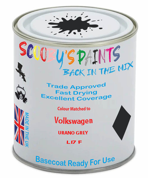 Paint Mixed Volkswagen Passat Cc Urano Grey Li7F Basecoat Car Spray Paint