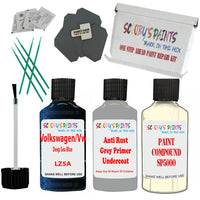 Volkswagen Deep Sea Blue Car Detailing Paint and polish finishing kit