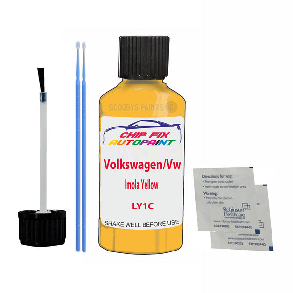 Volkswagen/Vw Imola Yellow Touch Up Paint Code LY1C Scratch Repair Kit