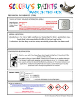 Instructions for use Volkswagen Oryx White Car Paint