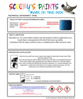 Instructions for use Volkswagen Reef Blue Car Paint