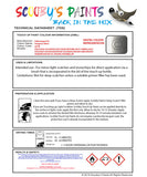 Instructions for use Volkswagen Tungsten Silver Car Paint