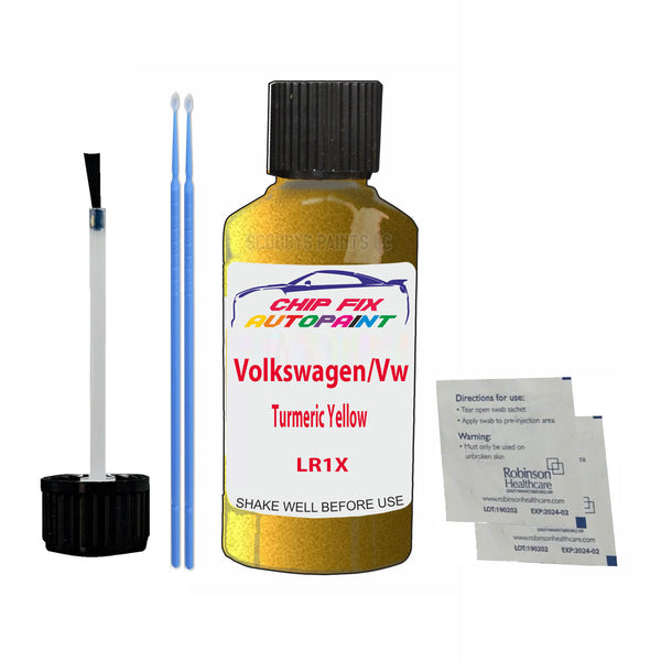 Volkswagen/Vw Turmeric Yellow Touch Up Paint Code LR1X Scratch Repair Kit