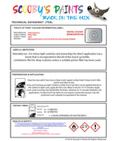 Instructions for use Volkswagen White Silver Car Paint