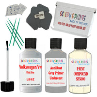 Volkswagen White Silver Car Detailing Paint and polish finishing kit