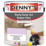Denny's Waterpoof Paint For Stamp Out Damp Colour- Voltage Deepcoil Purple - Damp-Block Mould-Safe Breathable
