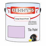 Denny's Tile Paint For Bathroom Tile Colour- Voltage Deepcoil Purple - Moistureproof Easy-Clean Makeover