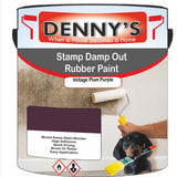 Denny's Waterpoof Paint For Stamp Out Damp Colour- Voltage Plum Purple - Damp-Block Mould-Safe Breathable