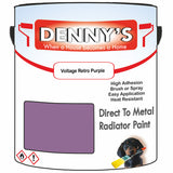 Denny's High Temp Paint For Grilles Colour- Voltage Retro Purple - Heatproof Rustguard Durable