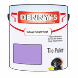 Denny's Tile Paint For Bathroom Tile Colour- Voltage Twilight Violet - Moistureproof Easy-Clean Makeover
