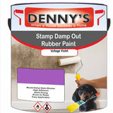 Denny's Waterpoof Paint For Stamp Out Damp Colour- Voltage Violet - Damp-Block Mould-Safe Breathable