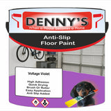 Denny's Floor Paint For Grip Coating Colour- Voltage Violet - Anti-Slip Hardwearing Safe