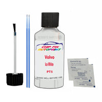 Volvo Ice White Touch Up Paint Code PT5 Scratch Repair Kit