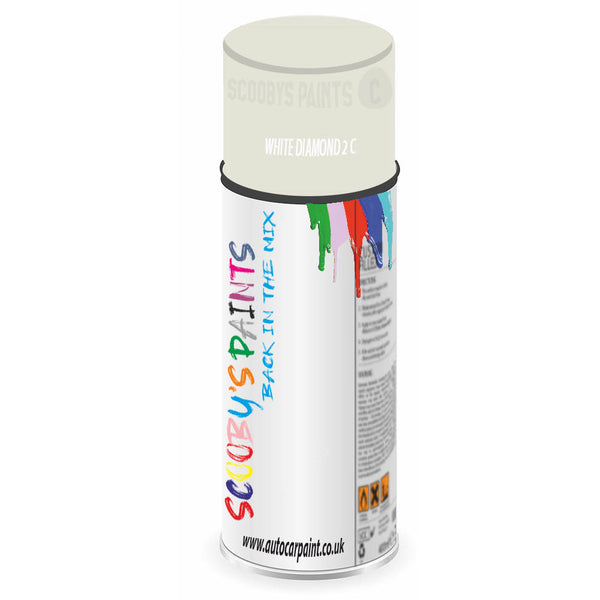 Mixed Paint For Mg Mgf White Diamond Aerosol Spray A2
