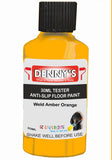 Denny's Floor Paint For Grip Coating Colour- Weld Amber Orange - Anti-Slip Hardwearing Safe