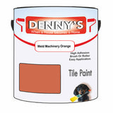 Denny's Tile Paint For Bathroom Tile Colour- Weld Machinery Orange - Moistureproof Easy-Clean Makeover