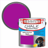 Denny's Chalk Paint For Furniture Colour- Wildflower Rose Bright Magenta - Matte Scuffproof Refresh