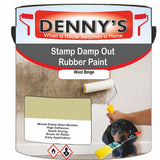 Denny's Waterpoof Paint For Stamp Out Damp Colour- Wool Beige - Damp-Block Mould-Safe Breathable