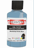 Denny's Floor Paint For Grip Coating Colour- Workshop Arctic Blue - Anti-Slip Hardwearing Safe