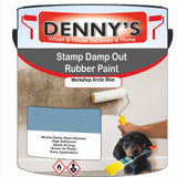 Denny's Waterpoof Paint For Stamp Out Damp Colour- Workshop Arctic Blue - Damp-Block Mould-Safe Breathable