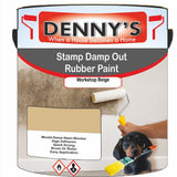 Denny's Waterpoof Paint For Stamp Out Damp Colour- Workshop Beige - Damp-Block Mould-Safe Breathable