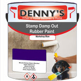 Denny's Waterpoof Paint For Stamp Out Damp Colour- Workshop Blue - Damp-Block Mould-Safe Breathable