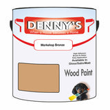 Denny's Wood Paint For Doors Colour- Workshop Bronze - Scuffproof Weatherproof Smooth