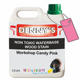 Denny's Stain Paint For Decking Colour- Workshop Candy Pink - Anti-Slip Weatherproof Nourish