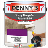 Denny's Waterpoof Paint For Stamp Out Damp Colour- Workshop Deepcoil Purple - Damp-Block Mould-Safe Breathable