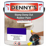 Denny's Waterpoof Paint For Stamp Out Damp Colour- Workshop Deepwater Blue - Damp-Block Mould-Safe Breathable