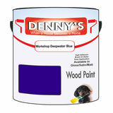 Denny's Wood Paint For Dressers Colour- Workshop Deepwater Blue - Scratchproof Easy-Clean Refresh