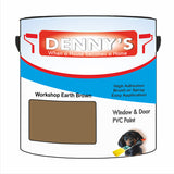 Denny's Plastic Paint For Acrylic Colour- Workshop Earth Brown - Adhesion Chip-Resistant Smooth