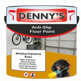 Denny's Floor Paint For Grip Coating Colour- Workshop Engineered Brown - Anti-Slip Hardwearing Safe