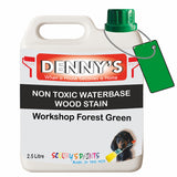 Denny's Stain Paint For Decking Colour- Workshop Forest Green - Anti-Slip Weatherproof Nourish