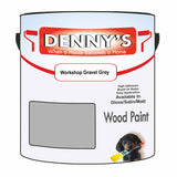 Denny's Wood Paint For Dressers Colour- Workshop Gravel Grey - Scratchproof Easy-Clean Refresh