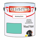Denny's Wood Paint For Fence Colour- Workshop Green - Weatherproof Uv-Safe Rot-Guard