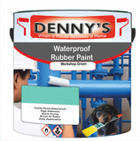 Denny's Waterpoof Paint For Ponds Colour- Workshop Green - Waterproof Fish-Safe Leakstop