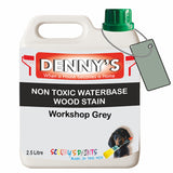 Denny's Stain Paint For Decking Colour- Workshop Grey - Anti-Slip Weatherproof Nourish