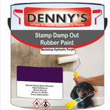 Denny's Waterpoof Paint For Stamp Out Damp Colour- Workshop Hydraulic Purple - Damp-Block Mould-Safe Breathable