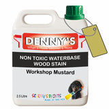 Denny's Stain Paint For Decking Colour- Workshop Mustard - Anti-Slip Weatherproof Nourish