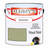 Denny's Wood Paint For Decking Colour- Workshop Olive - Anti-Slip Weatherproof Durable