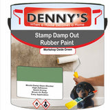 Denny's Waterpoof Paint For Stamp Out Damp Colour- Workshop Oxide Green - Damp-Block Mould-Safe Breathable