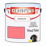 Denny's Wood Paint For Doors Colour- Workshop Pink - Scuffproof Weatherproof Smooth
