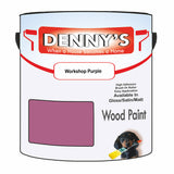 Denny's Wood Paint For Dressers Colour- Workshop Purple - Scratchproof Easy-Clean Refresh