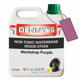 Denny's Stain Paint For Fences Colour- Workshop Purple - Weatherproof Uv-Safe Protect