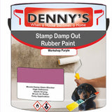 Denny's Waterpoof Paint For Stamp Out Damp Colour- Workshop Purple - Damp-Block Mould-Safe Breathable