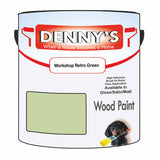 Denny's Wood Paint For Decking Colour- Workshop Retro Green - Anti-Slip Weatherproof Durable